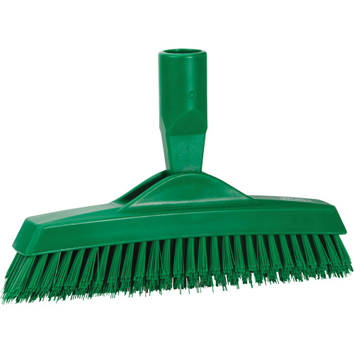 Grout Brush, Stiff Bristles, 9-1/4" Long, Green Sécurité Médic