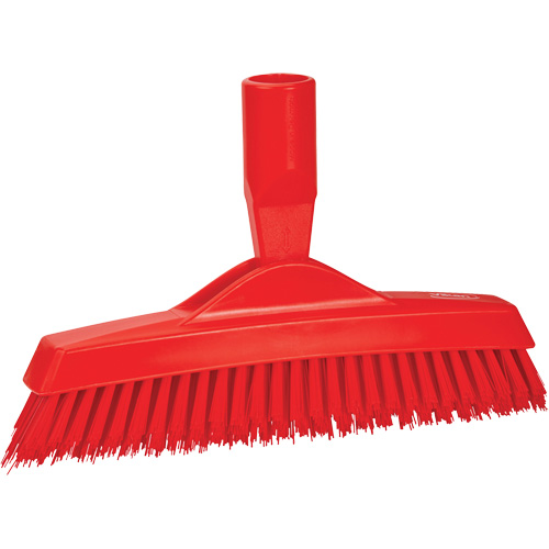 Grout Brush, Stiff Bristles, 9-1/4" Long, Red Sécurité Médic
