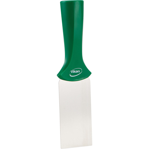 Grattoir en acier inoxydable avec poign&eacute;e montable sur manche, Vert, 2" la x 8" lo Sécurité Médic