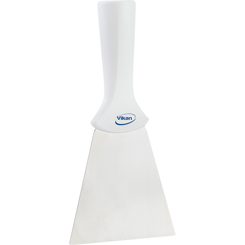 Grattoir en acier inoxydable avec poign&eacute;e montable sur manche, Blanc, 4" la x 8" lo Sécurité Médic
