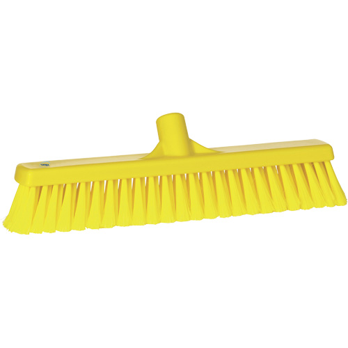 Balai-brosse pour particules fines, Crins Fin/&agrave; bout ouvrant, 16-1/4", Polypropyl&egrave;ne, Jaune Sécurité Médic