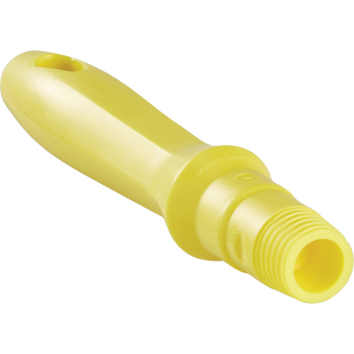 Mini manche, Brosse/Support &agrave; tampon/Grattoir/Raclette, Jaune, Standard, 6-1/4" lo Sécurité Médic