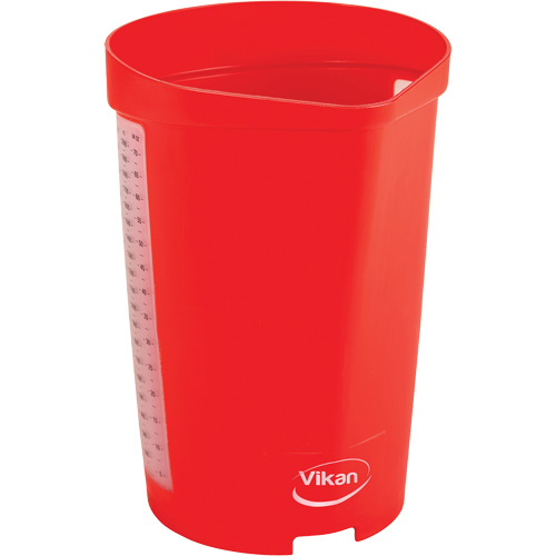 Measuring Jug, Plastic, Red, 65 oz. Sécurité Médic
