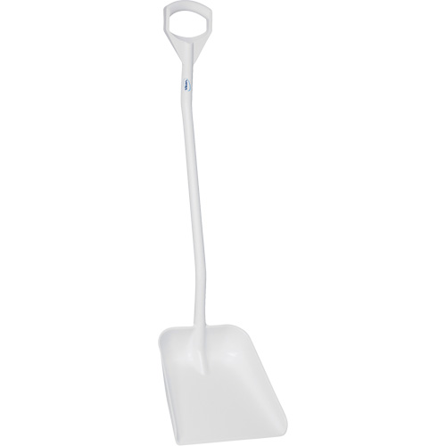 Pelle ergonomique &agrave; grande lame, Longueur de 51", Plastique, Blanc Sécurité Médic
