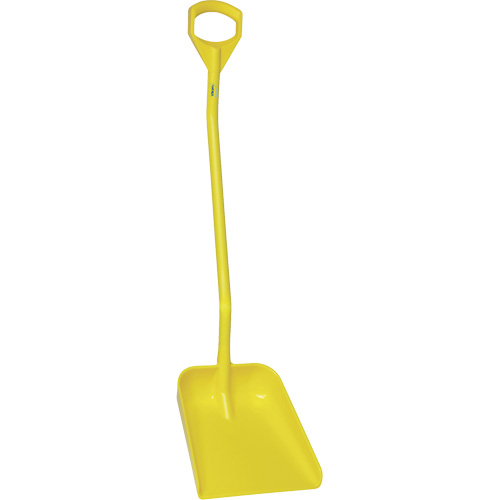 Pelle ergonomique &agrave; grande lame, Longueur de 51", Plastique, Jaune Sécurité Médic