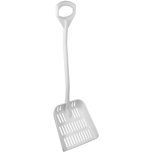 Pelle ergonomique ajour&eacute;e, Longueur de 45", Plastique, Blanc Sécurité Médic