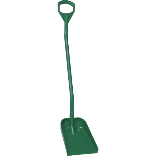 Pelle ergonomique &agrave; lame r&eacute;duite, Longueur de 50", Plastique, Vert Sécurité Médic