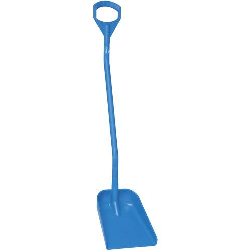 Pelle ergonomique &agrave; petite lame, Longueur de 50", Plastique, Bleu Sécurité Médic
