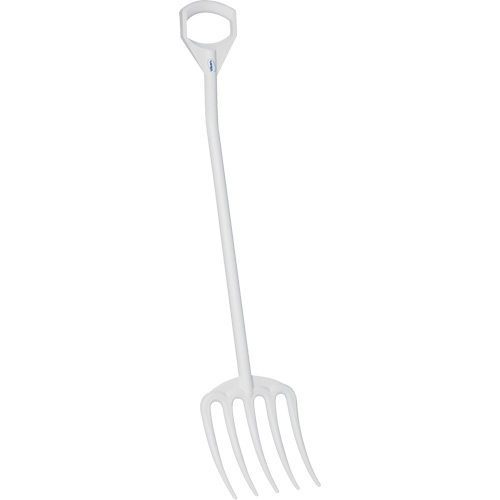 Fourche hygi&eacute;nique, Longueur de 49", Plastique, Blanc Sécurité Médic
