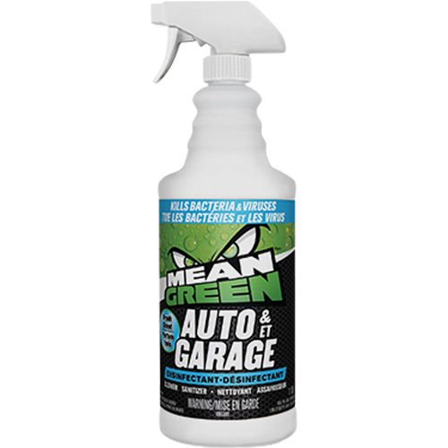 D&eacute;sinfectant pour lautomobile et le garage Mean Green, 1,18 L, Bouteille &agrave; g&acirc;chette Sécurité Médic