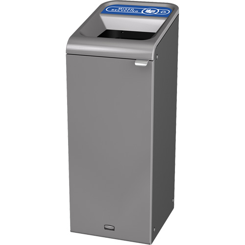 Conteneur pour d&eacute;chets de recyclage m&eacute;lang&eacute;s Configure, Vrac/Bord de rue/De bureau, Acier, 15 gal. US Sécurité Médic