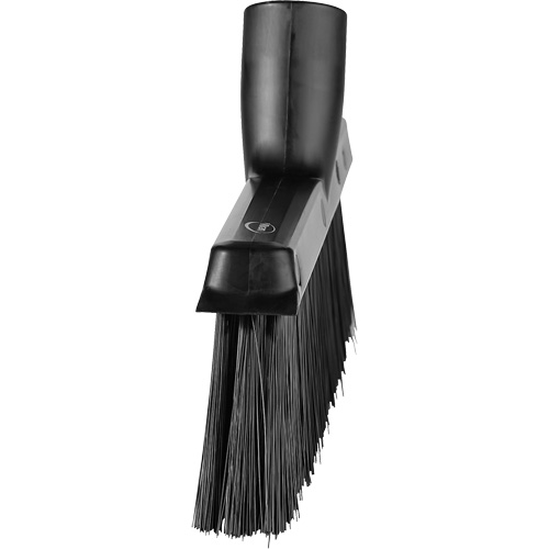 Balai biseaut&eacute; avec pas de vis inclin&eacute;, Crins Moyen, 10", Polyester, Noir Sécurité Médic
