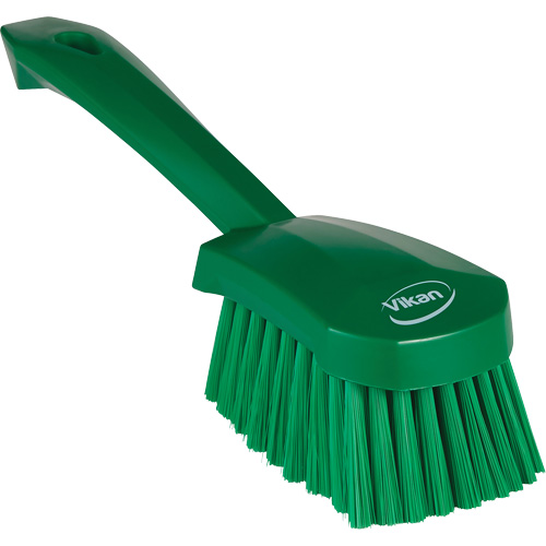 Short-Handled Washing Brush, Soft Bristles, 10-1/2" Long, Green Sécurité Médic