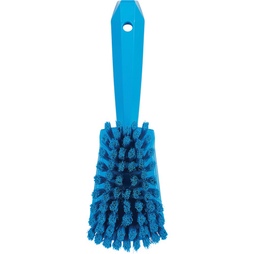 Short-Handled Washing Brush, Soft Bristles, 10-1/2" Long, Blue Sécurité Médic