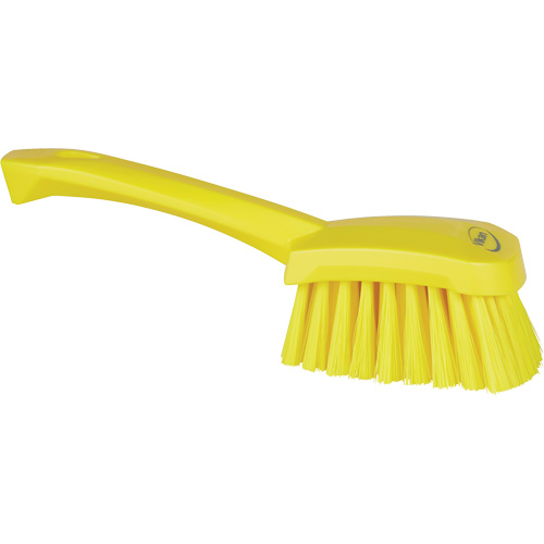 Short-Handled Washing Brush, Soft Bristles, 10-1/2" Long, Yellow Sécurité Médic