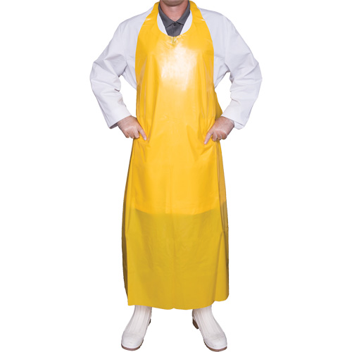Top Dog 8 Mil. Apron, Polyurethane, 45" L x Yellow Sécurité Médic