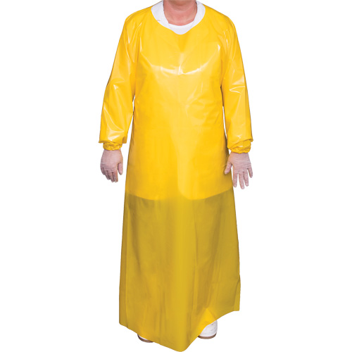 Blouse Top Dog de 6 mil, Grand, Jaune, Polyur&eacute;thane Sécurité Médic