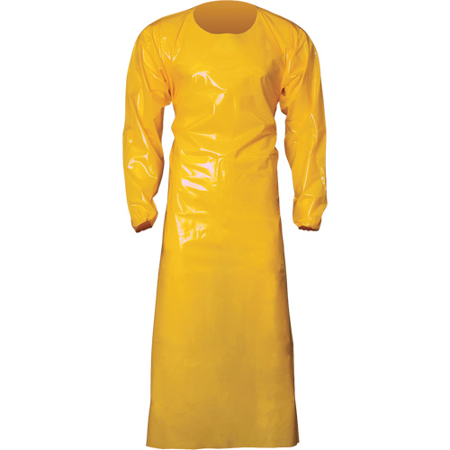 Top Dog 6 Mil. Gown, X-Large, Yellow, Polyurethane Sécurité Médic