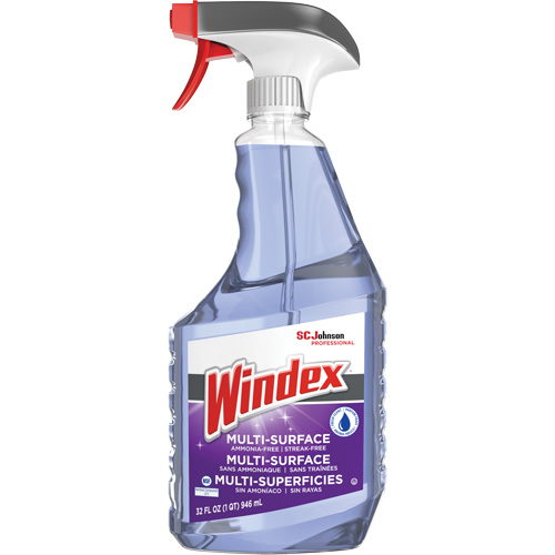 Windex&reg; Ammonia-Free Multi-Surface Cleaner, 946 ml, Trigger Bottle Sécurité Médic