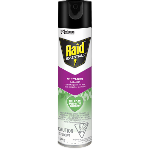 Raid&reg; Essentials Multi-Bug Killer, 350 g, Aerosol Can Sécurité Médic