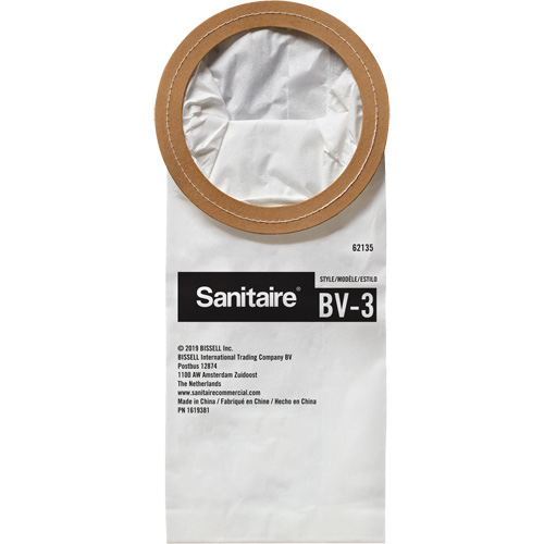 Sac en papier de qualit&eacute; sup&eacute;rieure BV-3 pour aspirateur dorsal Sécurité Médic