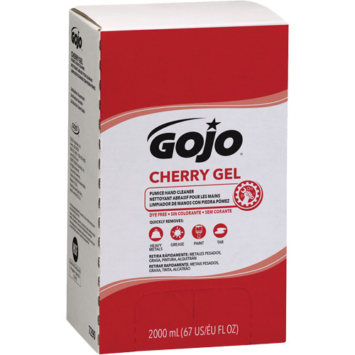 Hand Cleaner for Pro TDX Dispenser, Gel/Pumice, 2000 ml, Refill, Cherry Sécurité Médic