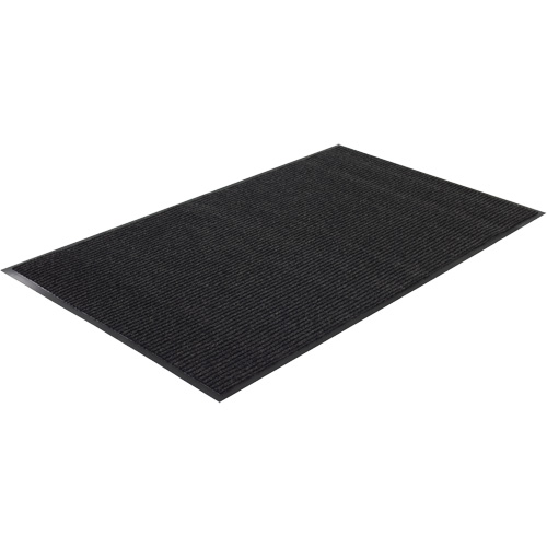Twin Rib Matting, Wiper/Scraper, 4' x 6' x 1/4", Charcoal Sécurité Médic