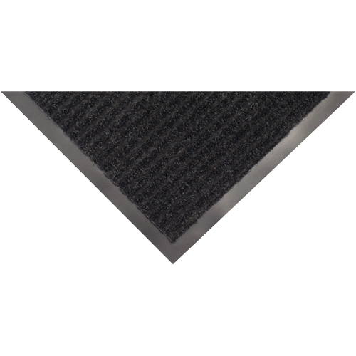Twin Rib Matting, Wiper/Scraper, 4' x 6' x 1/4", Charcoal Sécurité Médic