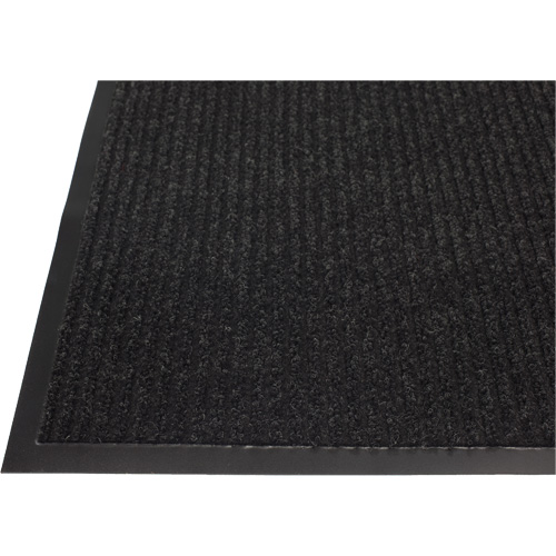 Twin Rib Matting, Wiper/Scraper, 4' x 6' x 1/4", Charcoal Sécurité Médic