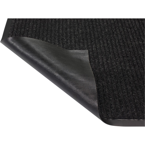 Twin Rib Matting, Wiper/Scraper, 4' x 6' x 1/4", Charcoal Sécurité Médic