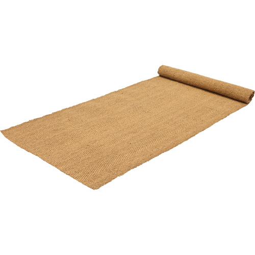 Tapis de coco int&eacute;rieur/ext&eacute;rieur, Fibre naturelle, Essuie-pieds/grattoir Type, Motif Tiss&eacute;, 3-3/4' x 150', Naturel Sécurité Médic