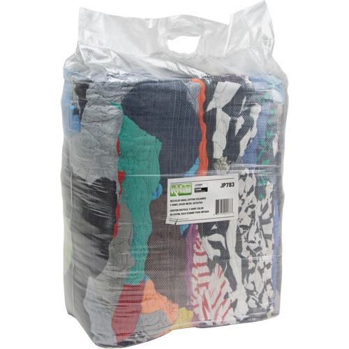 Recycled Material Wiping Rags, Cotton, Mix Colours, 25 lbs. Sécurité Médic