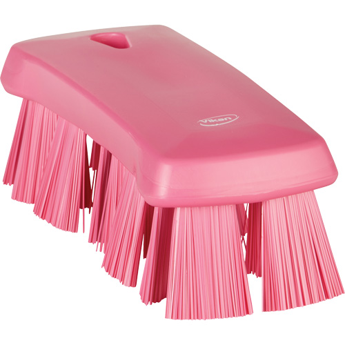 UST Hand Brush, Stiff Bristles, 6-9/10" Long, Pink Sécurité Médic