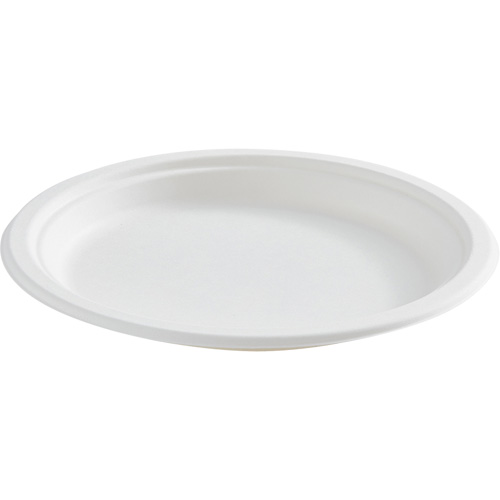 Assiette ronde en fibre compostable Sécurité Médic