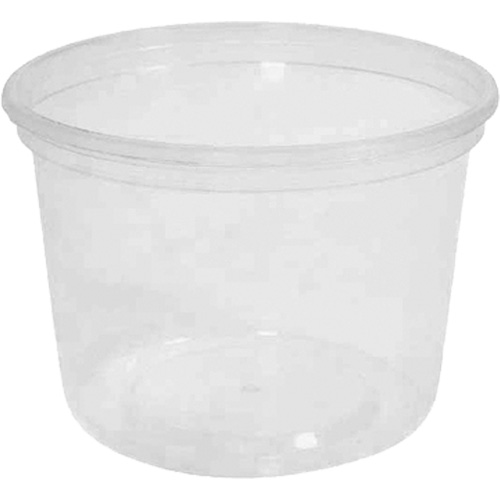 Contenant &agrave; charcuterie transparent sans couvercle MicroGourmet 16 oz, Plastique, Ronde Sécurité Médic