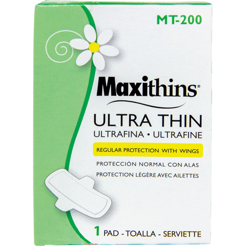 Maxithins&reg; Maxi Pad Ultra Thin with Wings Sécurité Médic