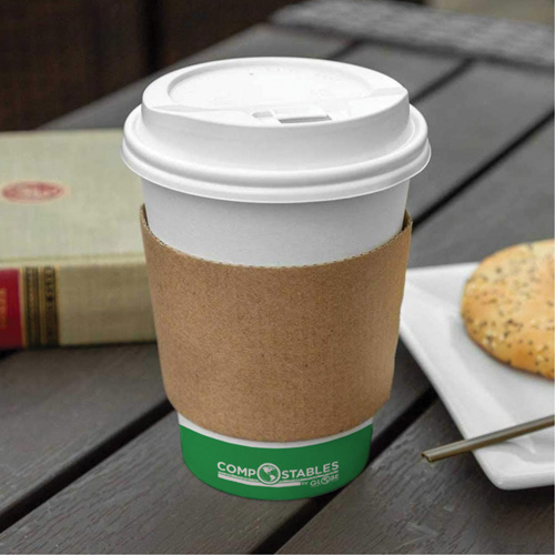 Kraft Coffee Cup Sleeves, Paper, 12 oz. - 20 oz., Brown Sécurité Médic