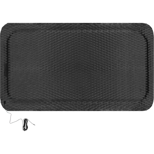 Hog Heaven Electrically Conductive Mat Kit, 3' W x 5' L, 7/8" Thickness, Black, Nitrile Sécurité Médic