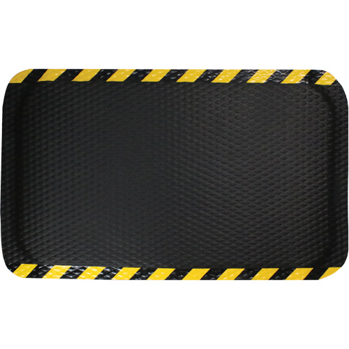 Hog Heaven Mat, Diamond, 3' x 5' x 5/8", Black/Yellow, Nitrile Sécurité Médic