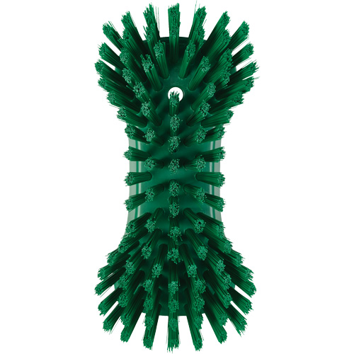 Hand Brush, Extra Stiff Bristles, 9-1/10" Long, Green Sécurité Médic