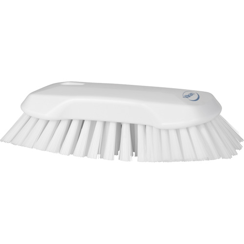 Hand Brush, Extra Stiff Bristles, 9-1/10" Long, White Sécurité Médic