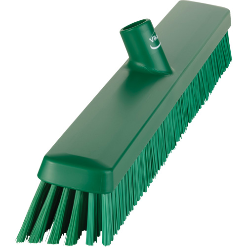 Balai-brosse robuste, Crins Fin/Ferme, 24", Vert Sécurité Médic
