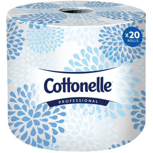 Papier hygi&eacute;nique professionnel Cottonelle, 2 Pli, 451 Feuilles/Rouleu, Blanc Sécurité Médic