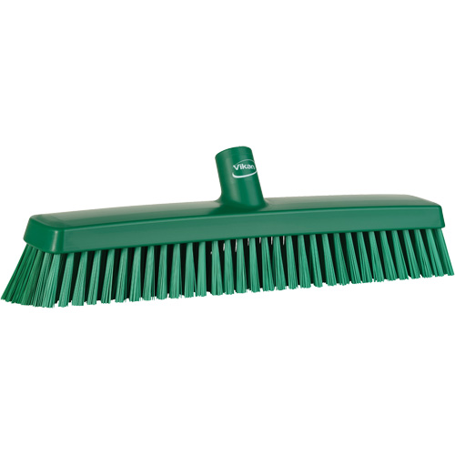 T&ecirc;te de balai-brosse, Crins Fin/Ferme, 16-1/2", Polyester/Polypropyl&egrave;ne, Vert Sécurité Médic