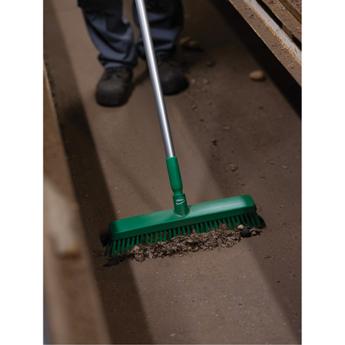 T&ecirc;te de balai-brosse, Crins Fin/Ferme, 16-1/2", Polyester/Polypropyl&egrave;ne, Vert Sécurité Médic