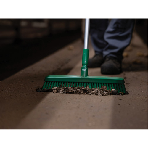 T&ecirc;te de balai-brosse, Crins Fin/Ferme, 16-1/2", Polyester/Polypropyl&egrave;ne, Vert Sécurité Médic