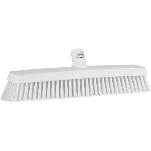 T&ecirc;te de balai-brosse, Crins Fin/Ferme, 16-1/2", Polyester/Polypropyl&egrave;ne, Blanc Sécurité Médic