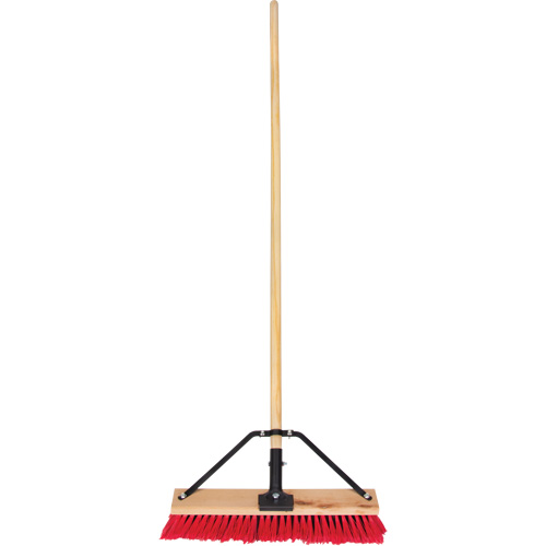 Balai-brosse &agrave; manche renforc&eacute;, 18", Moyen, Soies PVC Sécurité Médic