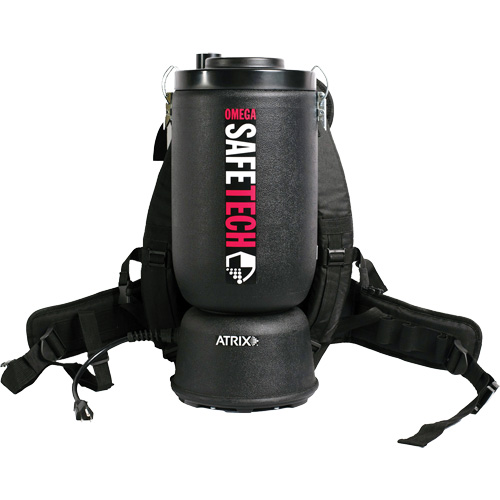 Omega SafeTech HEPA Backpack Vacuum Sécurité Médic