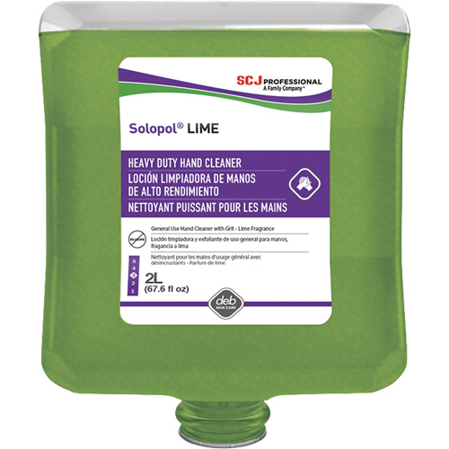 Savon de puissance moyenne pour les mains Solopol, Pierre ponce, 2 L, Cartouche en plastique, Lime Sécurité Médic
